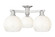 Arcadia Three Light Semi-Flush Mount in Brushed Satin Nickel (405|716-3F-SN-G483-8OP)