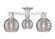 Arcadia Three Light Semi-Flush Mount in Brushed Satin Nickel (405|716-3F-SN-G1213-6SM)