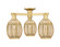 Arcadia Three Light Semi-Flush Mount in Satin Gold (405|716-3F-SG-G459-6ME)