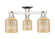 Arcadia Three Light Semi-Flush Mount in Polished Nickel (405|716-3F-PN-G559-5ME)