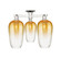Arcadia Three Light Semi-Flush Mount in Polished Nickel (405|716-3F-PN-G484-7AM)