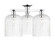Arcadia Three Light Semi-Flush Mount in Polished Chrome (405|716-3F-PC-G559-8SDY)