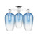 Arcadia Three Light Semi-Flush Mount in Polished Chrome (405|716-3F-PC-G484-7SB)