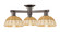 Arcadia Three Light Semi-Flush Mount in Oil Rubbed Bronze (405|716-3F-OB-NBD2-75-NAT)