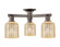 Arcadia Three Light Semi-Flush Mount in Oil Rubbed Bronze (405|716-3F-OB-G559-5ME)
