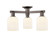 Arcadia Three Light Semi-Flush Mount in Oil Rubbed Bronze (405|716-3F-OB-G559-5GWH)