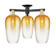 Arcadia Three Light Semi-Flush Mount in Black Antique Brass (405|716-3F-BAB-G484-7AM)