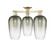 Arcadia Three Light Semi-Flush Mount in Antique Brass (405|716-3F-AB-G484-7SL)