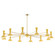 Clare 12 Light Chandelier in Modern Brass w/Sunset Painted (165|SU12SU)