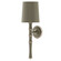 Kane One Light Wall Sconce in Smokey Taupe w/Polished Nickel (165|ST88X)