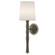Kane One Light Wall Sconce in Smokey Taupe w/Polished Nickel (165|ST88)