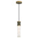 Kane One Light Pendant in Smokey Taupe w/Modern Brass (165|ST85)