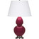 Double Gourd One Light Table Lamp in Sugar Plum Glazed Ceramic w/Antique Silver (165|SM22X)