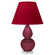 Small Double Gourd One Light Accent Lamp in Sugar Plum Glazed Ceramic w/Lucite (165|SM13R)