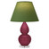 Small Double Gourd One Light Accent Lamp in Sugar Plum Glazed Ceramic w/Lucite (165|SM13G)