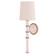 Kane One Light Wall Sconce in Rose Water w/Polished Nickel (165|RW88X)
