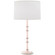 Kane One Light Table Lamp in Rose Water w/Polished Nickel (165|RW72)