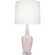 Emma One Light Table Lamp in Rose Water Glazed Ceramic w/Polished Nickel (165|RW37)