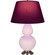 Double Gourd One Light Table Lamp in Rose Water Glazed Ceramic w/Antique Silver (165|RW22P)
