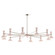 Clare 12 Light Chandelier in Polished Nickel w/Rose Water Painted (165|RW13RW)
