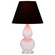 Small Double Gourd One Light Accent Lamp in Rose Water Glazed Ceramic w/Lucite (165|RW13K)