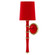 Kane One Light Wall Sconce in Ruby Red w/Modern Brass (165|RR87X)