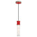 Kane One Light Pendant in Ruby Red w/Polished Nickel (165|RR86)