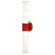 Kane Two Light Wall Sconce in Ruby Red w/Modern Brass (165|RR83)