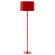 Kane One Light Floor Lamp in Ruby Red w/Polished Nickel (165|RR74X)