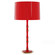 Kane One Light Table Lamp in Ruby Red w/Modern Brass (165|RR71X)