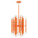 Kane 30 Light Chandelier in Pumpkin w/Polished Nickel (165|PM49)