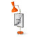Clare One Light Table Easel in Polished Nickel w/Pumpkin Painted (165|PM15PM)