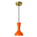 Clare One Light Pendant in Modern Brass w/Pumpkin Painted (165|PM01PM)