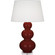 Triple Gourd One Light Table Lamp in Oxblood Glazed Ceramic w/Lucite (165|OX43X)