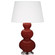 Triple Gourd One Light Table Lamp in Oxblood Glazed Ceramic w/Antique Silver (165|OX42X)