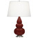Small Triple Gourd One Light Accent Lamp in Oxblood Glazed Ceramic w/Antique Silver (165|OX32X)