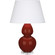 Double Gourd One Light Table Lamp in Oxblood Glazed Ceramic w/Lucite (165|OX23X)