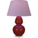 Double Gourd One Light Table Lamp in Oxblood Glazed Ceramic w/Lucite (165|OX23L)