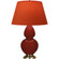 Double Gourd One Light Table Lamp in Oxblood Glazed Ceramic w/Antique Natural Brass (165|OX20T)