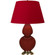 Double Gourd One Light Table Lamp in Oxblood Glazed Ceramic w/Antique Natural Brass (165|OX20R)