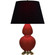 Double Gourd One Light Table Lamp in Oxblood Glazed Ceramic w/Antique Natural Brass (165|OX20K)