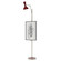 Clare One Light Floor Easel in Polished Nickel w/Oxblood Painted (165|OX17OX)