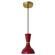 Clare One Light Pendant in Modern Brass w/Oxblood Painted (165|OX01OX)