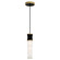 Kane One Light Pendant in Obsidian w/Modern Brass (165|OS85)