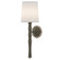 Kane One Light Wall Sconce in Matte Smokey Taupe w/Polished Nickel (165|MST88)