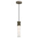Kane One Light Pendant in Matte Smokey Taupe w/Polished Nickel (165|MST86)