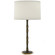 Kane One Light Table Lamp in Matte Smokey Taupe w/Modern Brass (165|MST71)
