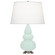 Small Triple Gourd One Light Accent Lamp in Mint Glazed Ceramic w/Antique Silver (165|MN32X)
