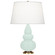 Small Triple Gourd One Light Accent Lamp in Mint Glazed Ceramic w/Antique Natural Brass (165|MN30X)