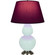 Double Gourd One Light Table Lamp in Mint Glazed Ceramic w/Antique Silver (165|MN22P)